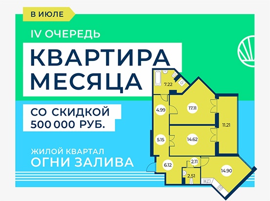 Специальная цена на двухкомнатные квартиры