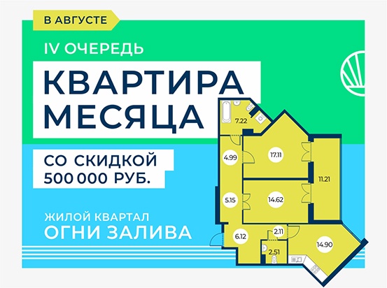 Специальная цена на двухкомнатные квартиры