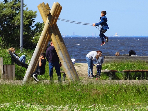 БФА Огни Залива, вид в сторону Кронштадта