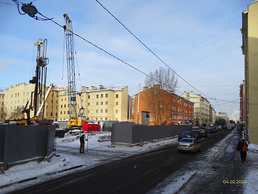 БФА Дуалист, въезд на строительную площадку со стороны Воронежской ул.