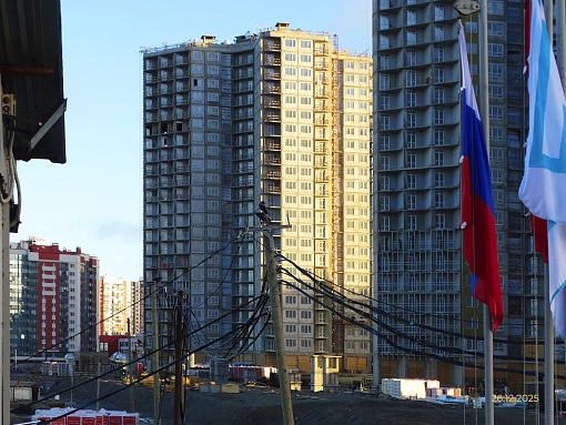 БФА Огни Залива, уч. 269, вид в сторону Ленинского пр.