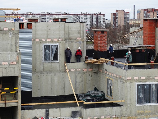 БФА В ОЗЕРКАХ, работы на кровле