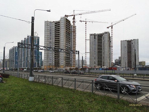 БФА Огни Залива, 4 очередь, вид со стороны Ленинского пр.