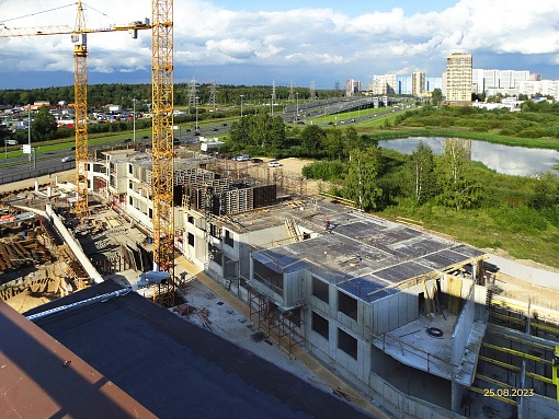 БФА В ОЗЕРКАХ, вид в сторону Выборгского шоссе