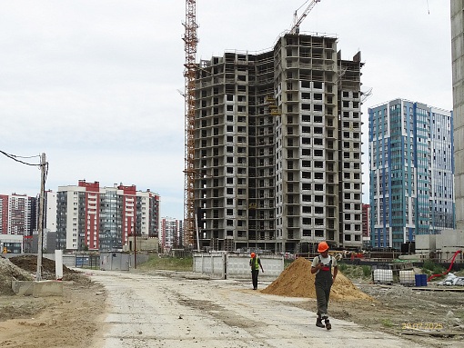 БФА Огни Залива, участок 269, вид в сторону Ленинского пр.