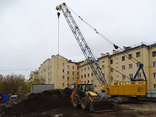 БФА Дуалист, строительная площадка, вид в сторону Боровой ул.