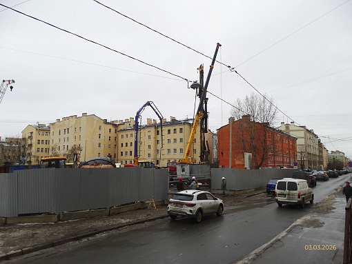 БФА Дуалист, въезд на стройплощадку со стороны Воронежской ул.