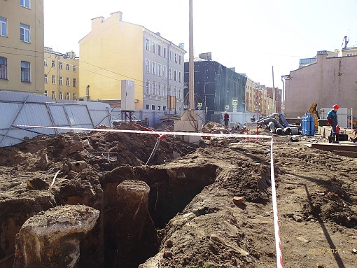 БФА, клубный дом Дуалист, строительная площадка, вид в сторону Курской ул.