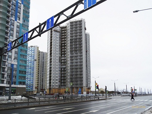 БФА Огни Залива, уч. 269, вид со стороны Ленинского пр.