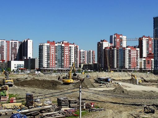 БФА Огни Залива, участок 269, вид в сторону Ленинского пр.