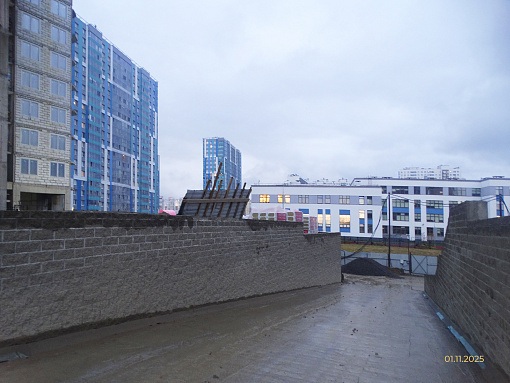 БФА Огни Залива, уч. 270, въезд на стилобат