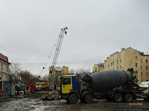 БФА Дуалист, строительная площадка, вид в сторону Боровой ул.