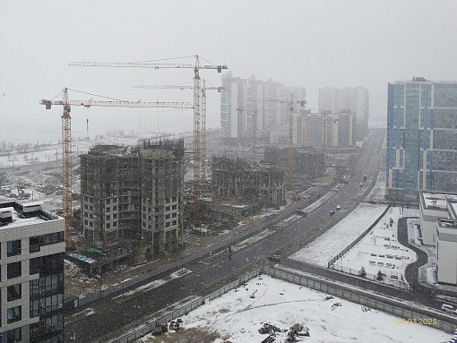 БФА Огни Залива, 4 очередь, вид со стороны 3 очереди