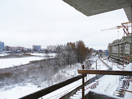 БФА В ОЗЕРКАХ, вид с 4 этажа 3 секции