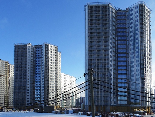 БФА Огни Залива, уч. 270, вид со стороны штаба строительства