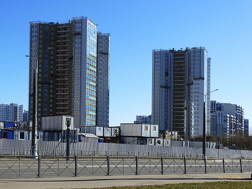 БФА Огни Залива, 270 участок, вид со стороны Балтийского бульвара