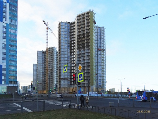 БФА Огни Залива, 4 очередь, вид со стороны Ленинского пр.