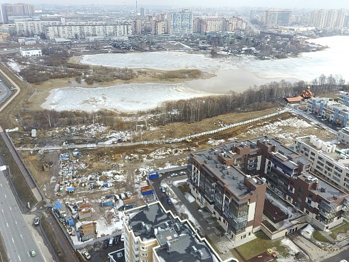 БФА в Озерках, вид в сторону озера