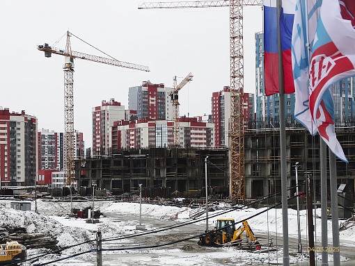БФА Огни Залива, уч. 269, вид со стороны штаба строительства