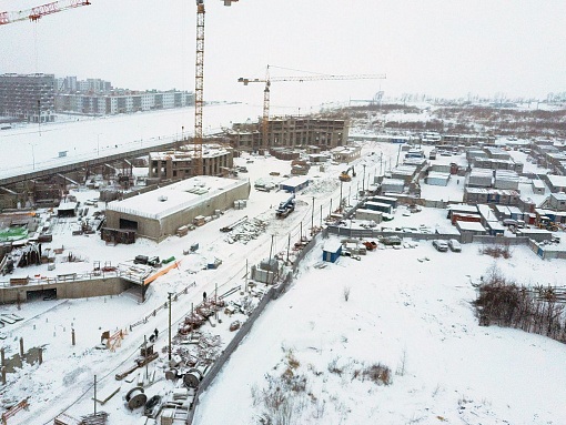 БФА, Огни Залива, участок 241 и строительный городок, вид в сторону залива