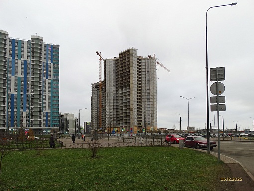 БФА Огни Залива, 4 очередь, вид со стороны пр. Патриотов