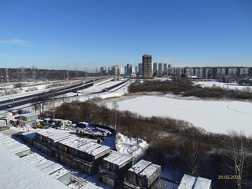 БФА в Озерках, вид в сторону Выборгского шоссе